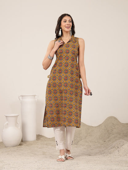 Straight Rayon Printed Kurta
