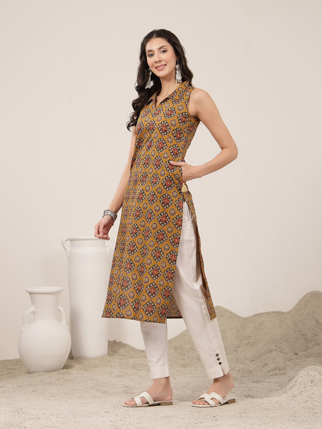 Straight Rayon Printed Kurta