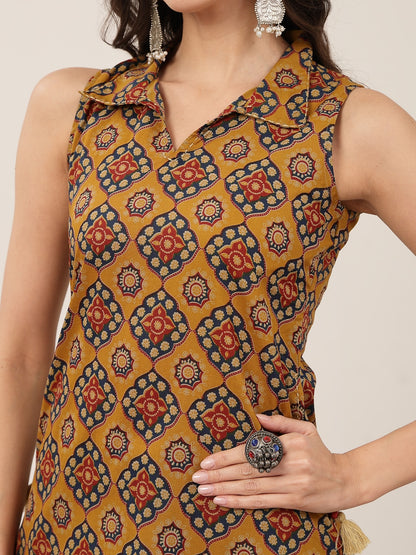 Straight Rayon Printed Kurta