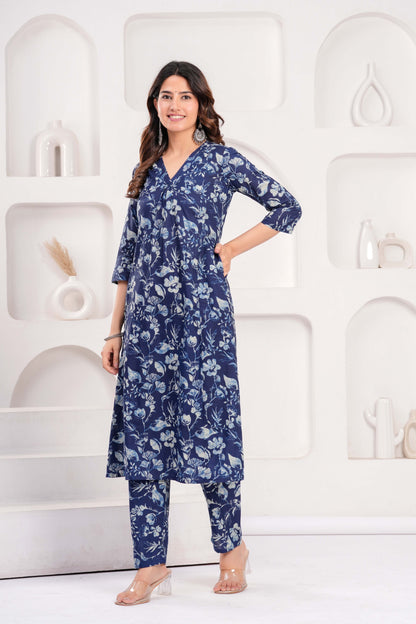 Navy Blue Casual Wear Co-Ord set
