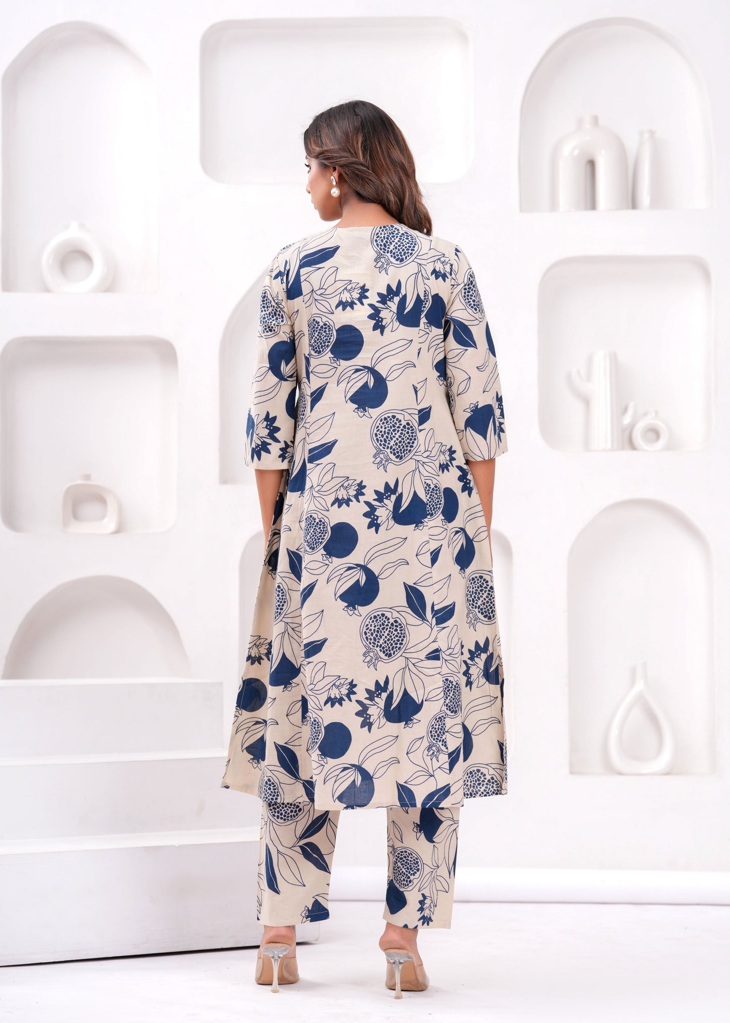 Printed Pure Cotton Cord Set