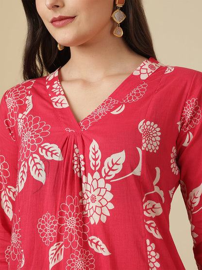 Pink Printed Co-Ord Set