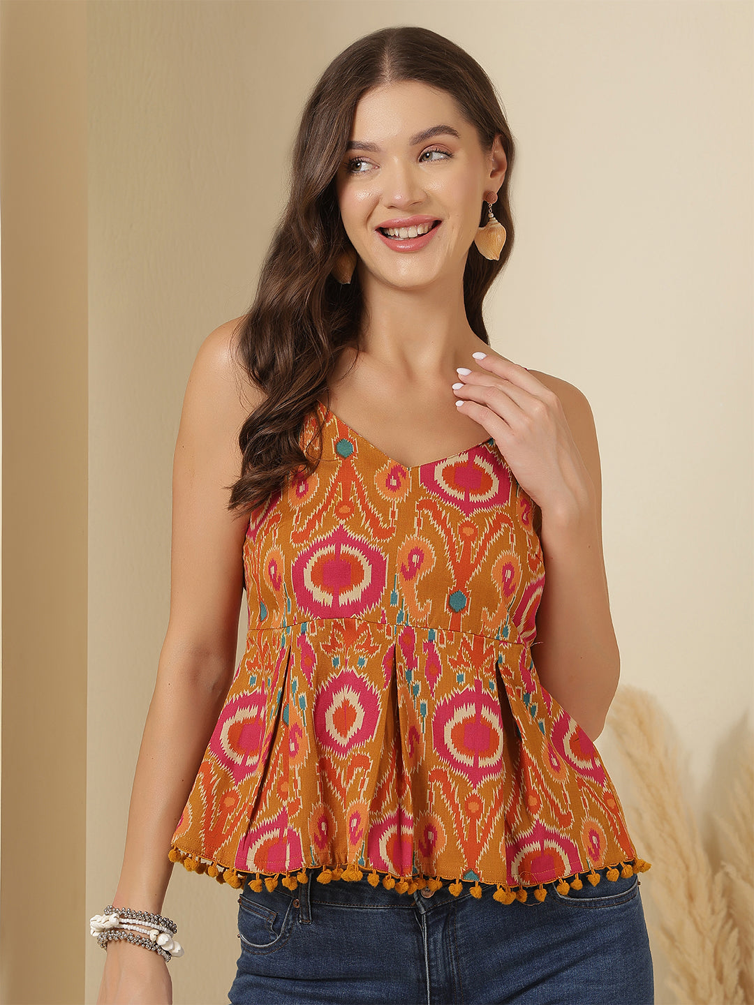 Nayo multi color printed top – wholesale supplier