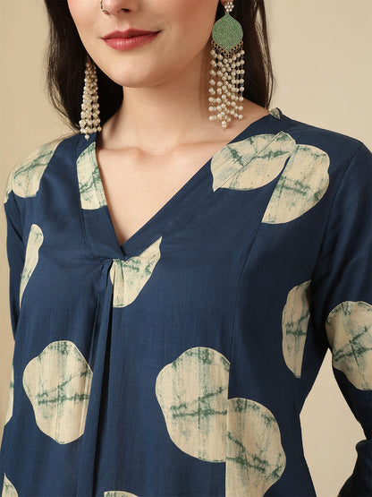 Blue Printed Co-Ord Set