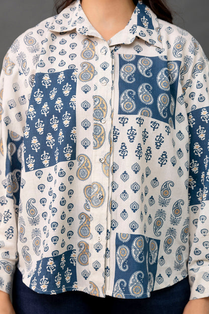 Off White Printed Shirt