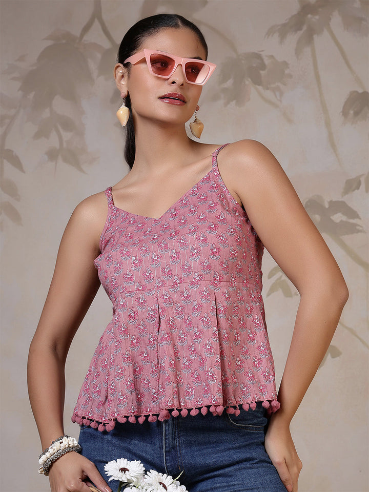Nayo mauve printed top – wholesale supplier