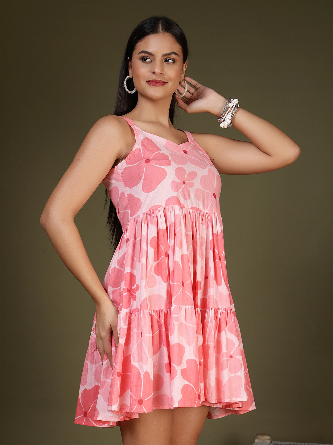 Pink Printed Dress