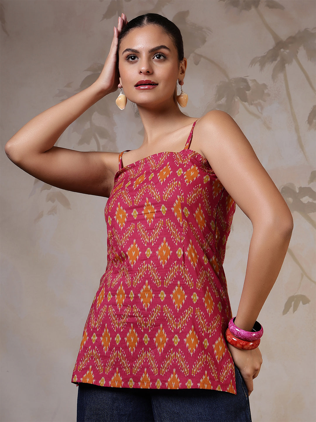 Multicolor Printed Straight Tunic