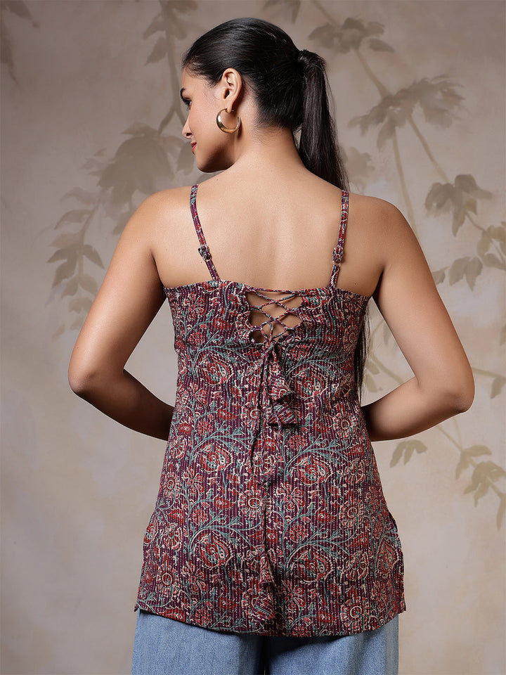 Multicolor Printed Straight Tunic