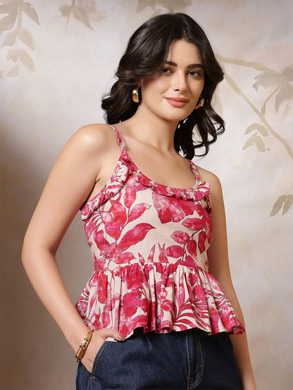 Women Multicolor Printed Top