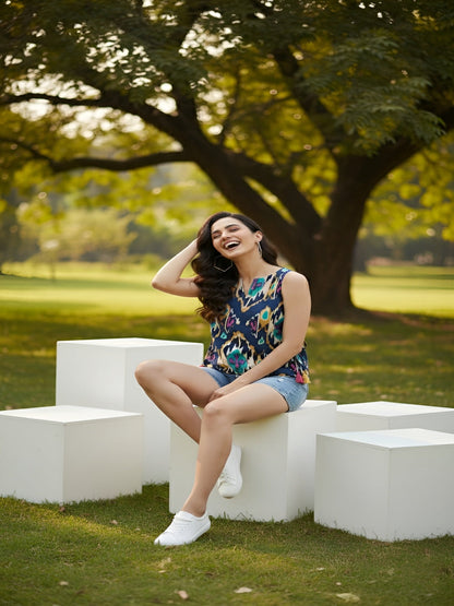 Women Multicolor Printed Top