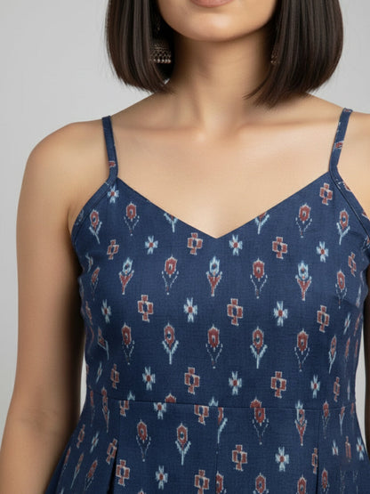 Women Blue Printed Top