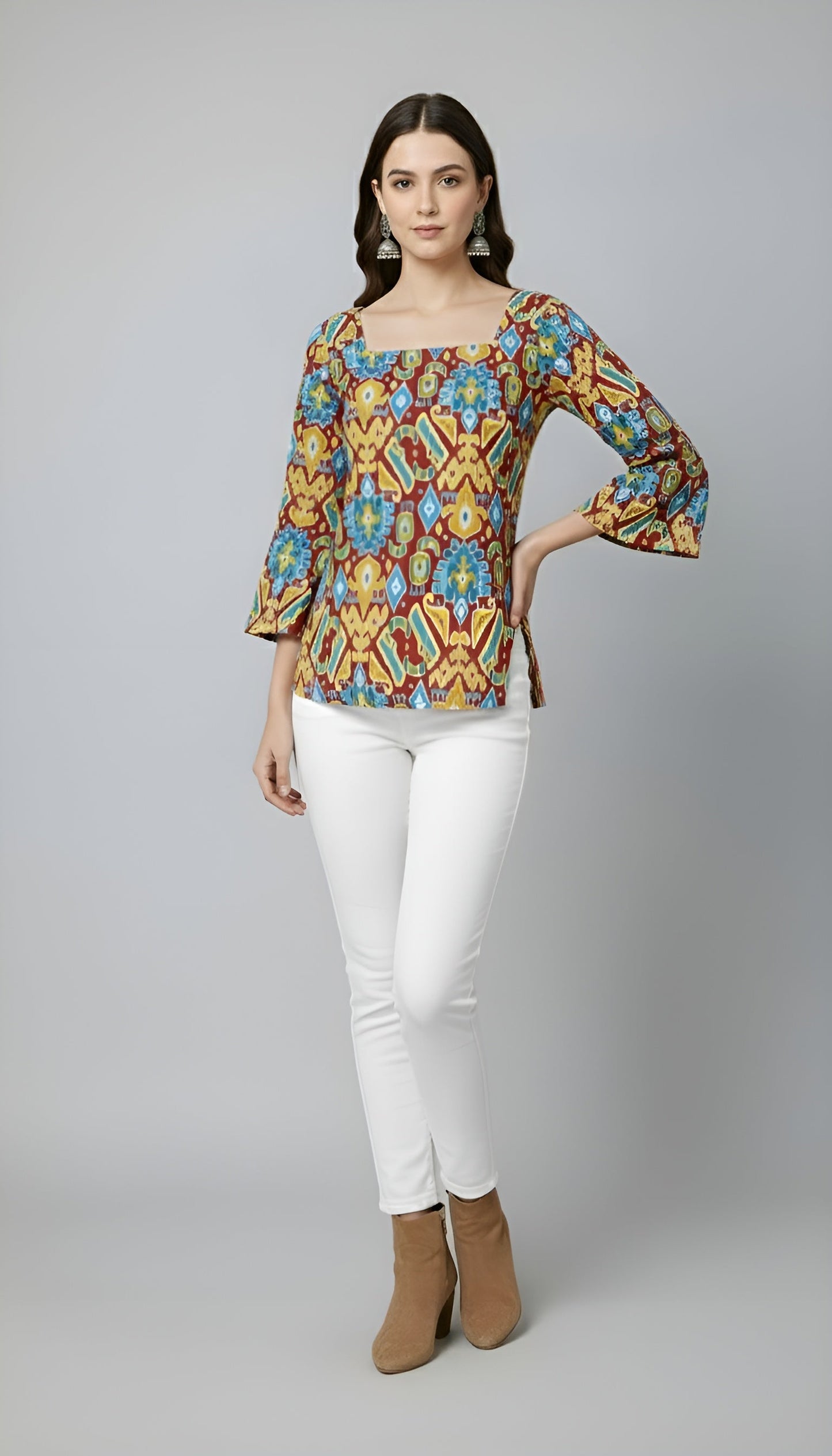 Women Printed Straight Tunic