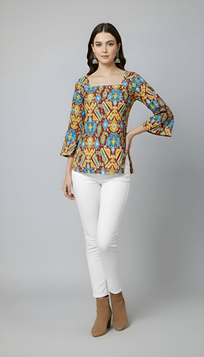 Women Printed Straight Tunic