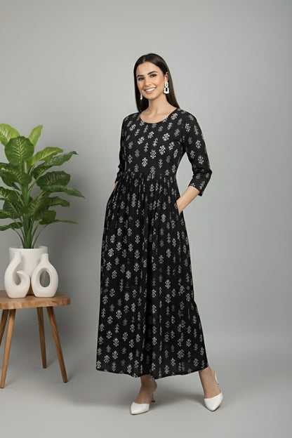 Ethnic Printed Dress for Women