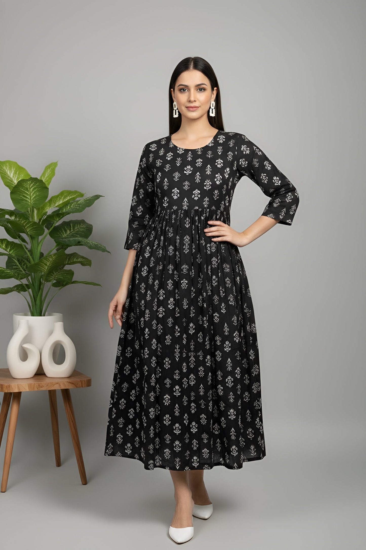 Ethnic Printed Dress for Women