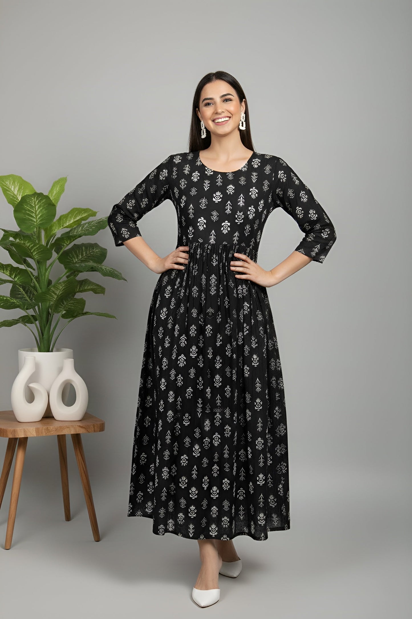 Ethnic Printed Dress for Women