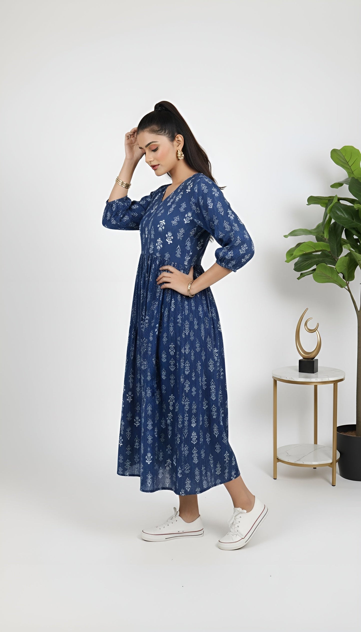 Ethnic Printed Dress for Women