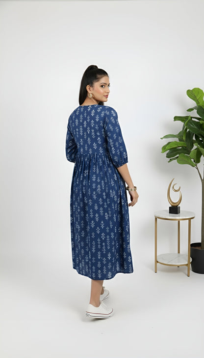 Ethnic Printed Dress for Women