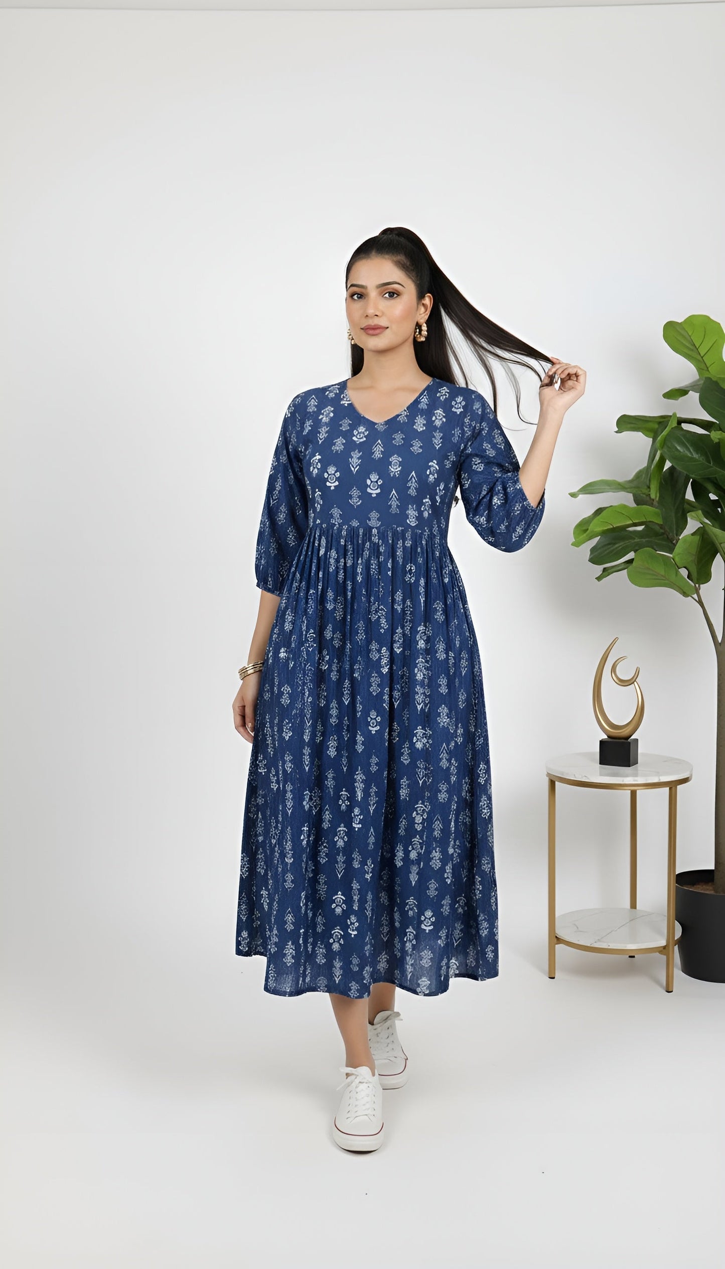 Ethnic Printed Dress for Women