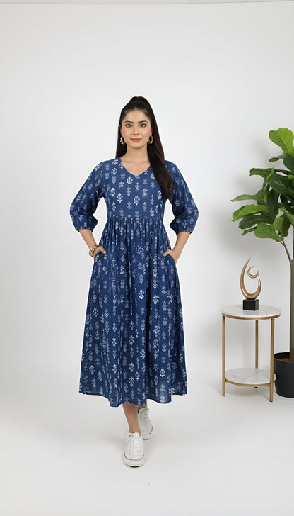 Ethnic Printed Dress for Women