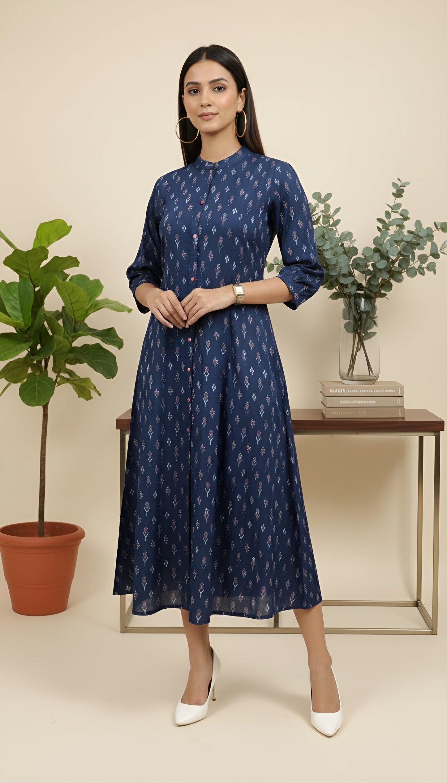 Ethnic Printed Dress for Women