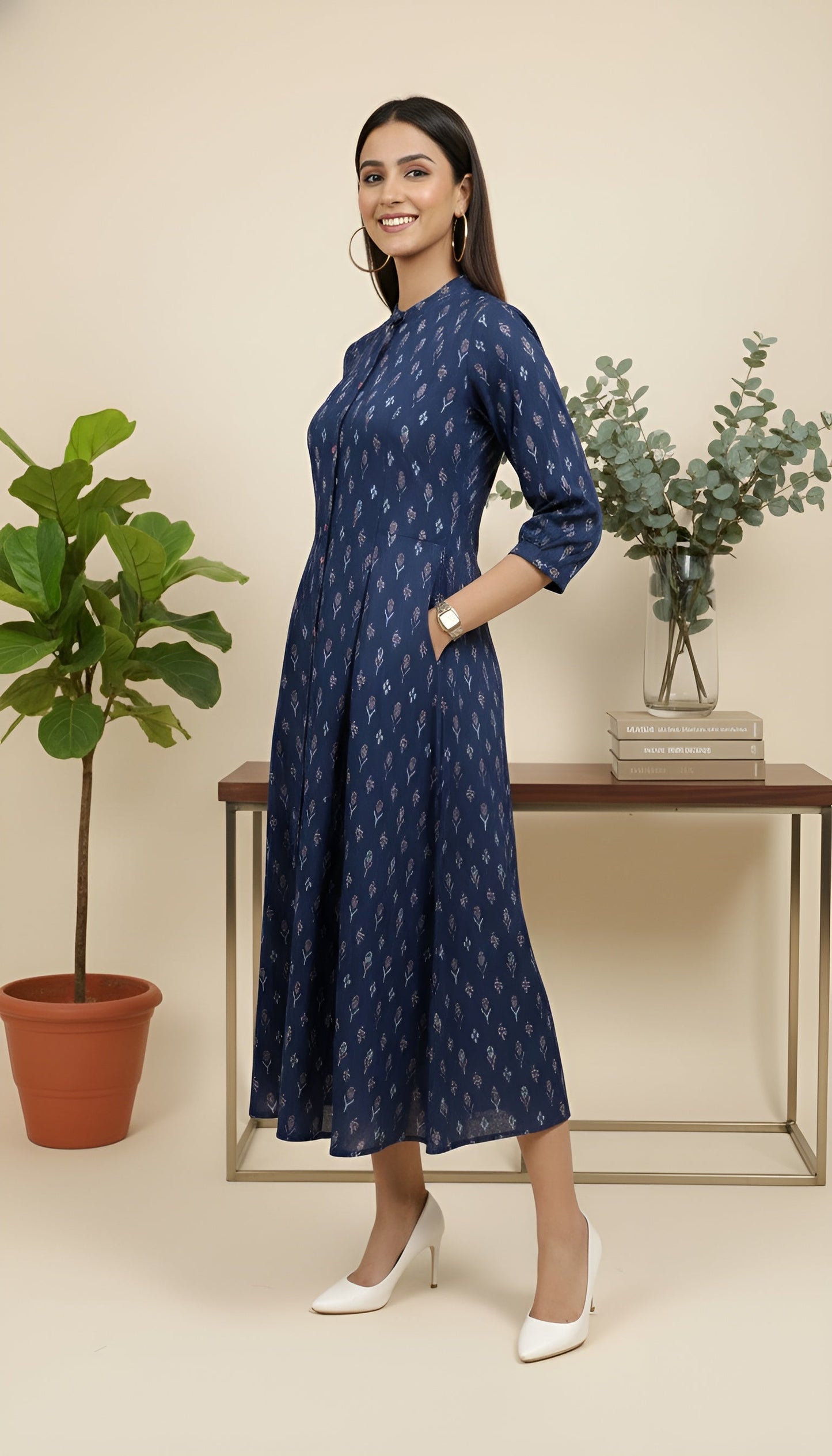Ethnic Printed Dress for Women