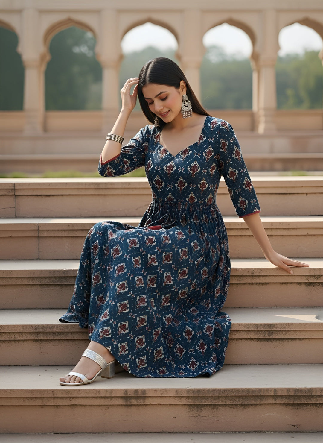Floral Printed Dress for Women