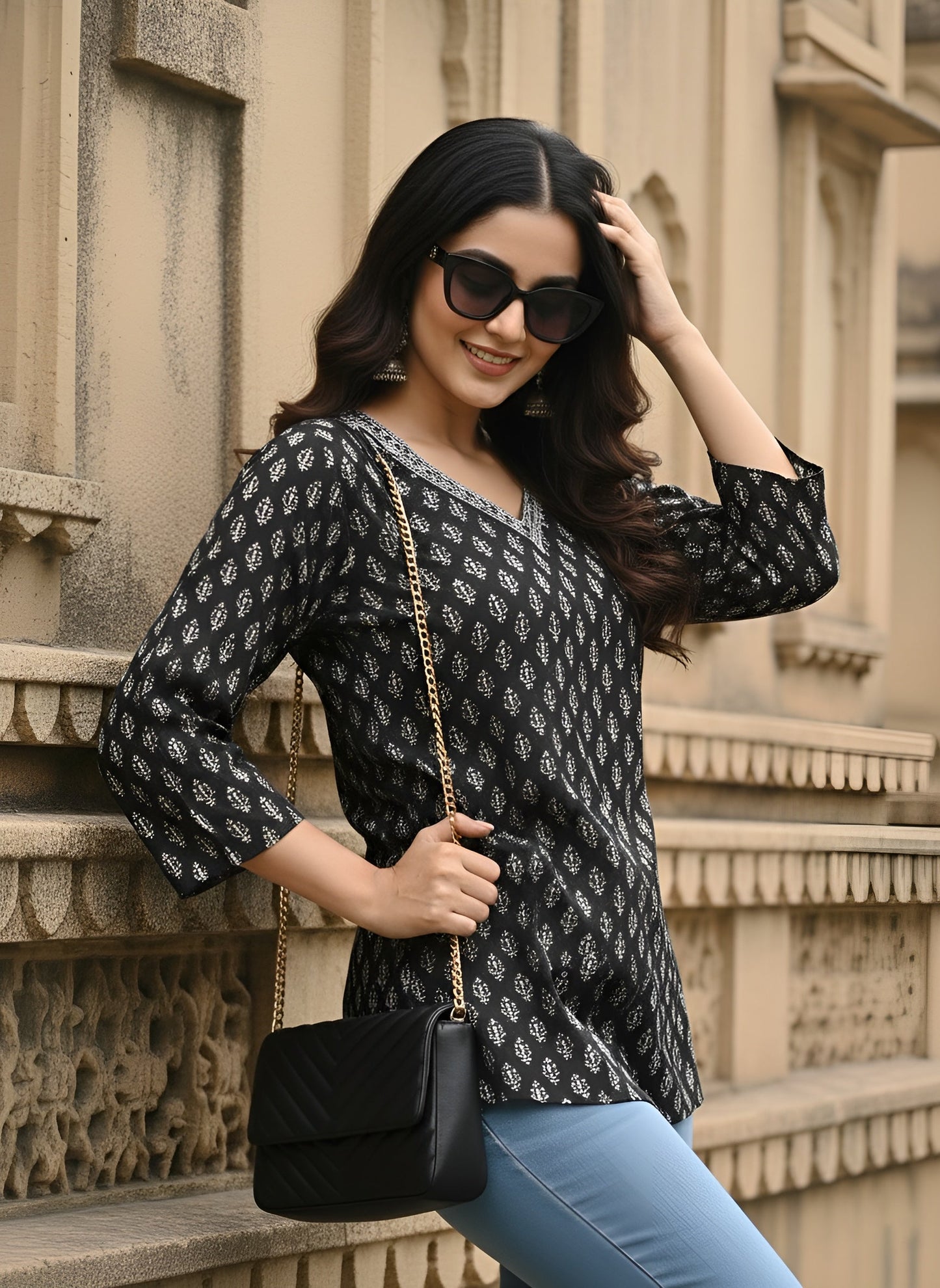 Printed Straight Tunic For Women
