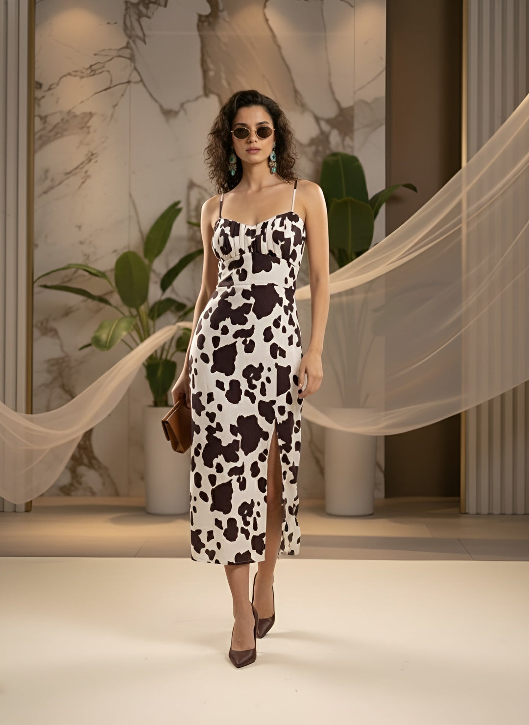 Printed Body Cone Dress for Women