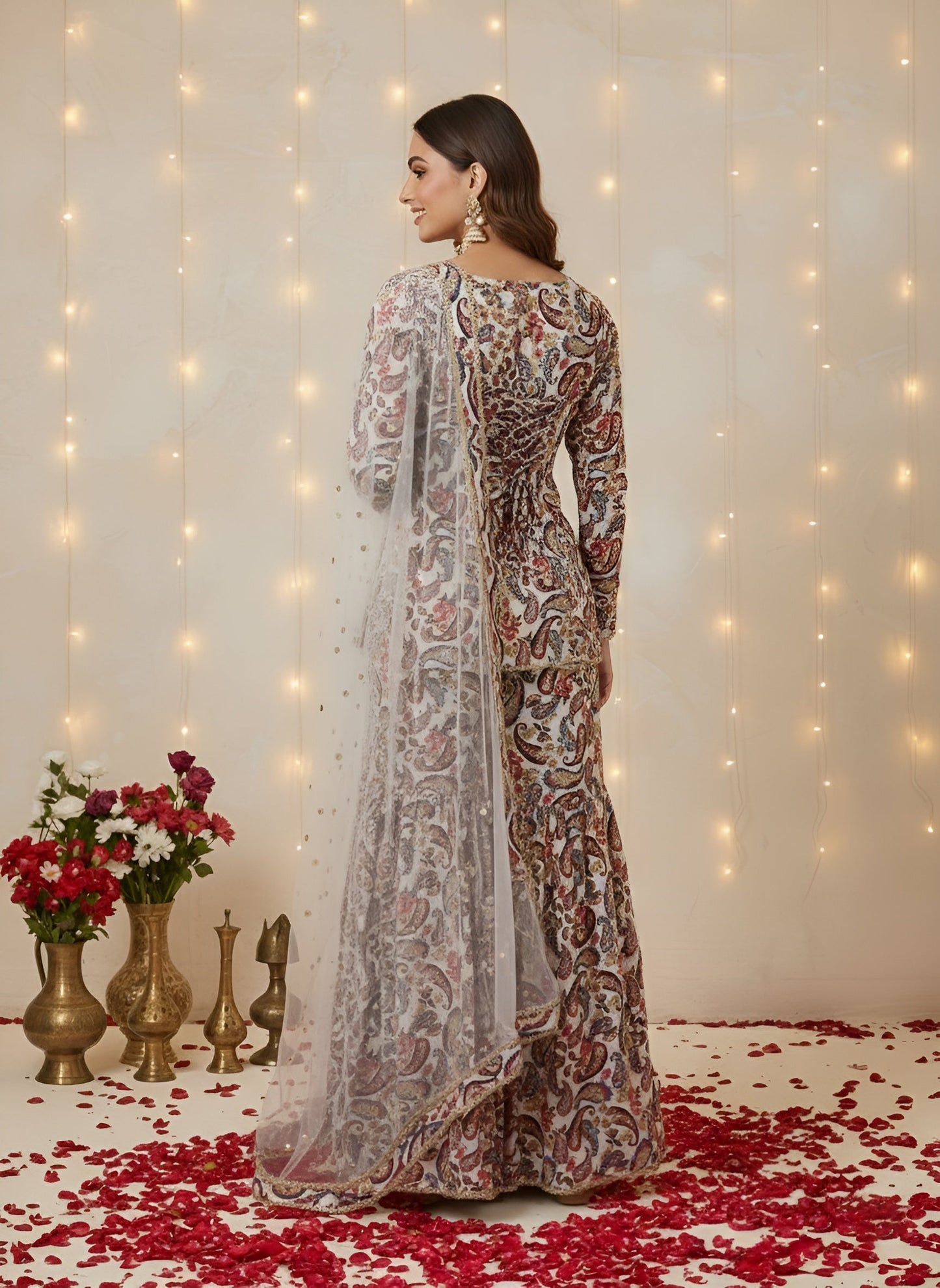 Printed Straight Kurta Set With Dupatta for Women