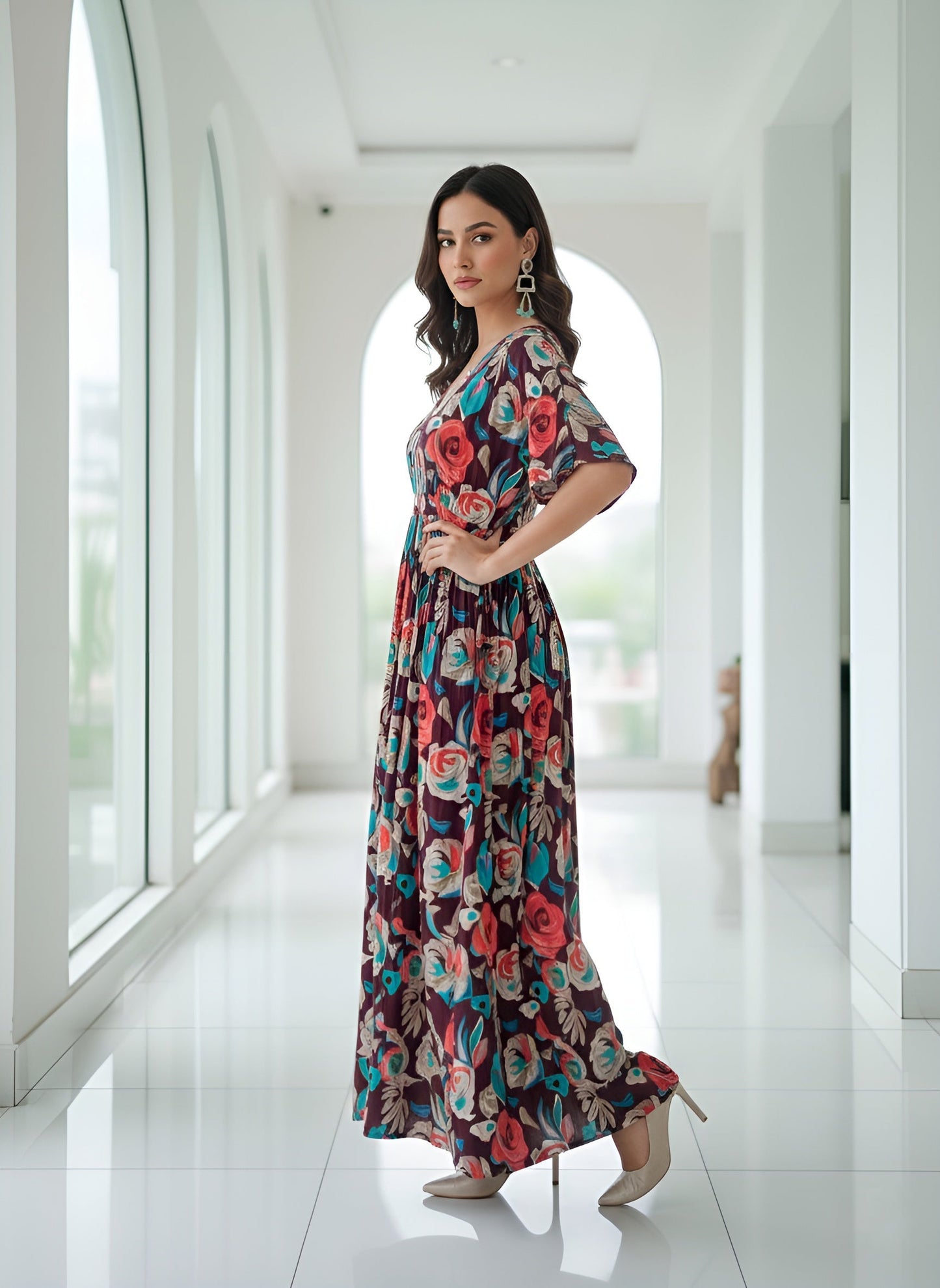 Floral Printed Dress for Women