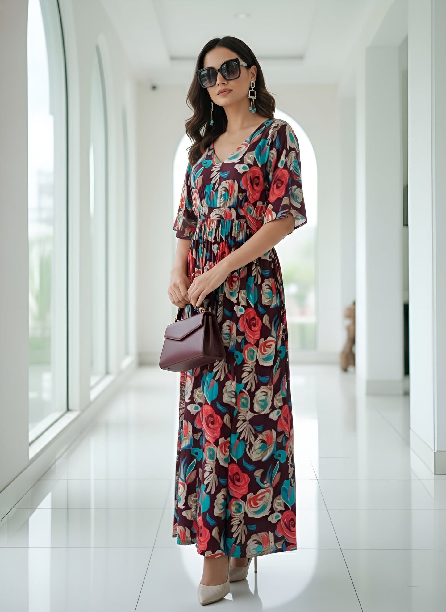 Floral Printed Dress for Women