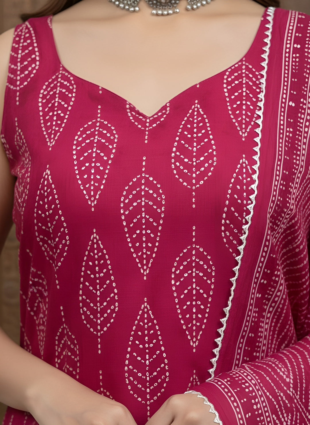 Printed Straight Kurta Set With Dupatta