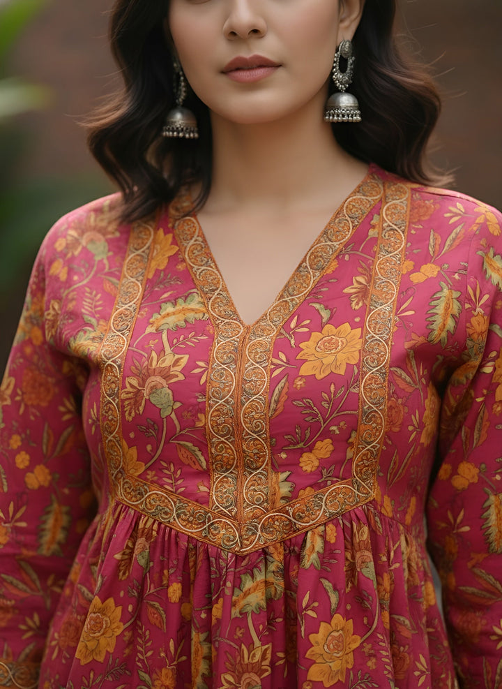 Printed Peplum Trendy Tunic