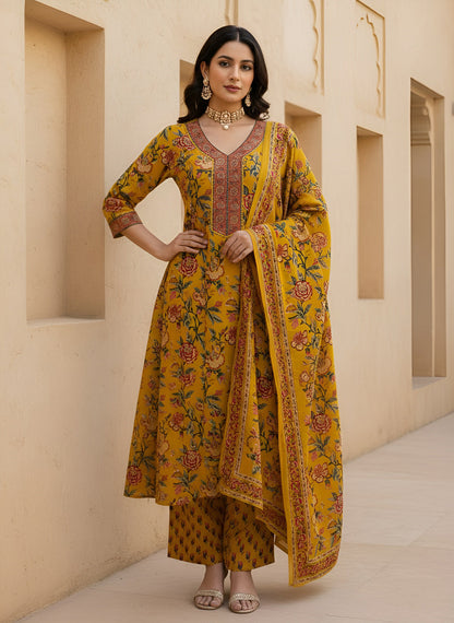 Anarkali Kurta Set With Dupatta