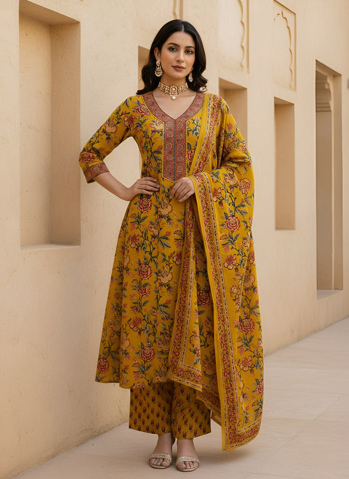 Anarkali Kurta Set With Dupatta
