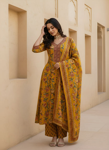 Anarkali Kurta Set With Dupatta