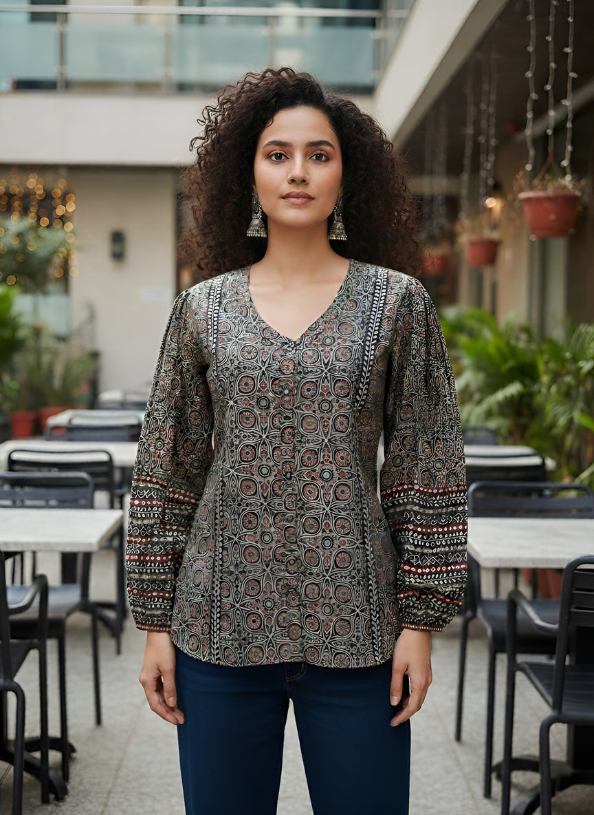 Ethnic Printed Straight Tunic