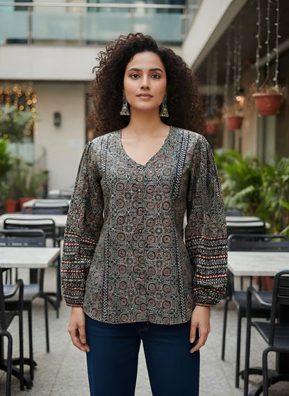 Ethnic Printed Straight Tunic