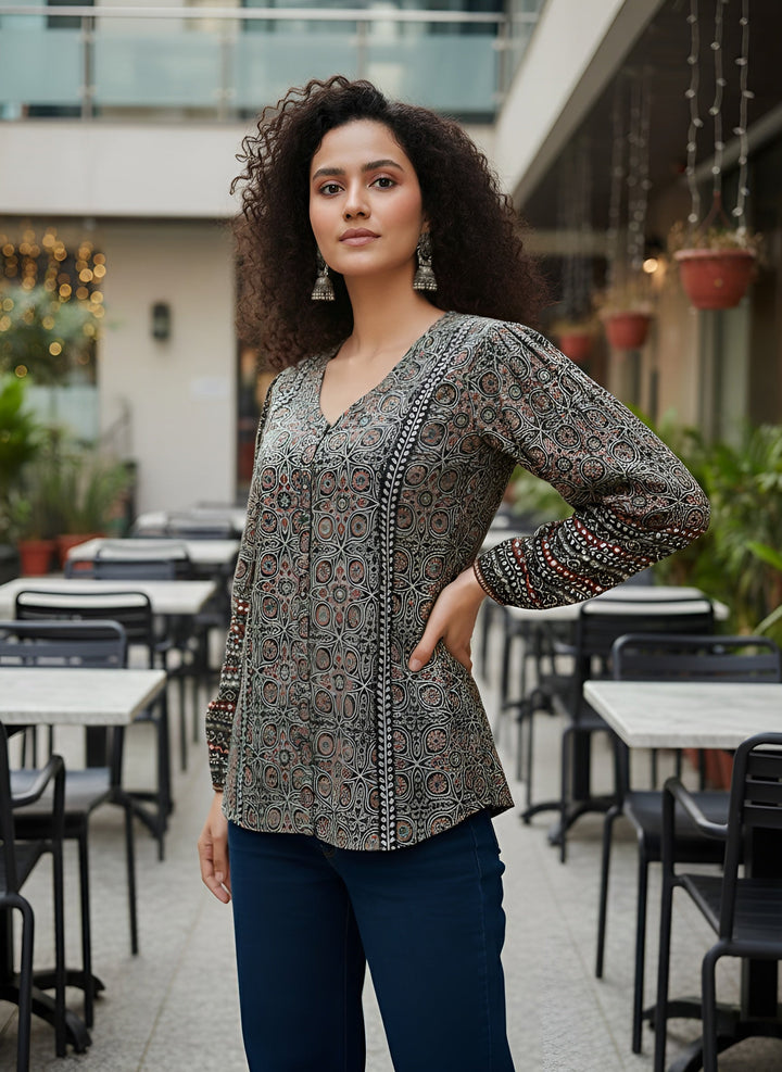 Ethnic Printed Straight Tunic
