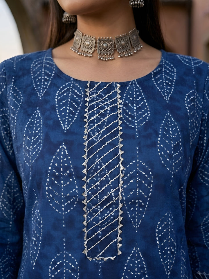 Printed Straight Kurta Set With Dupatta