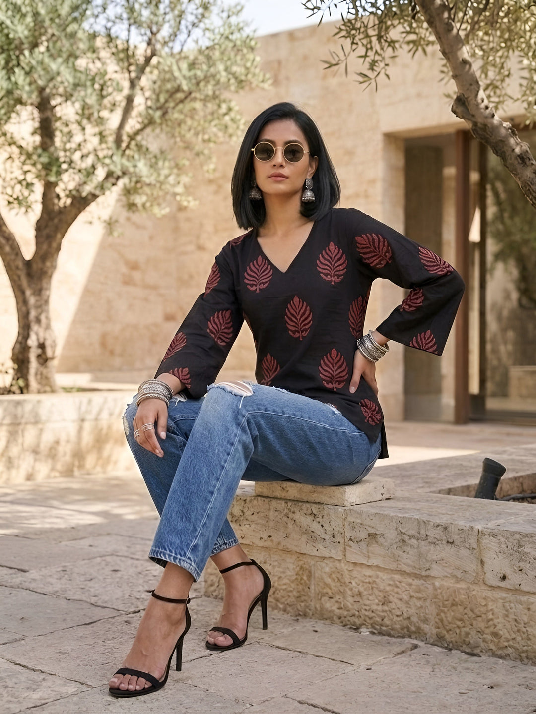 Ethnic Printed Straight Tunic