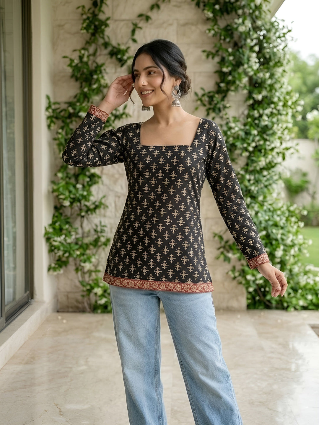 Ethnic Printed Straight Tunic