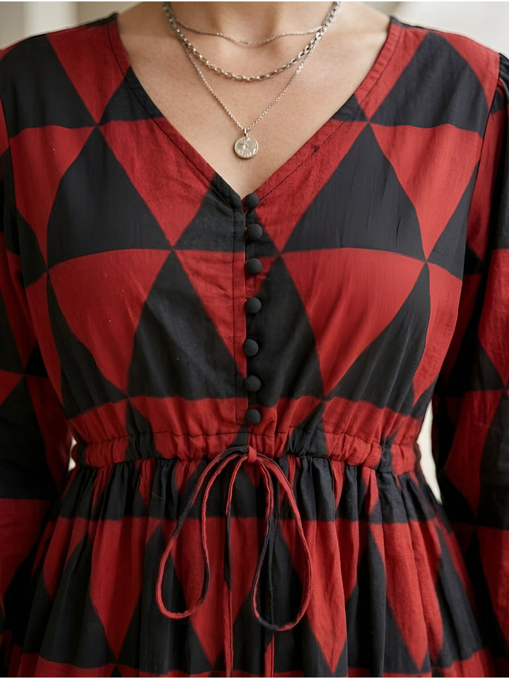 Geometric Printed Dress