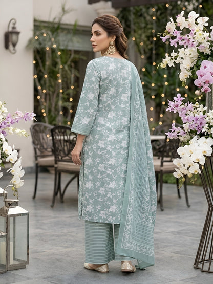 Printed Straight Kurta Set With