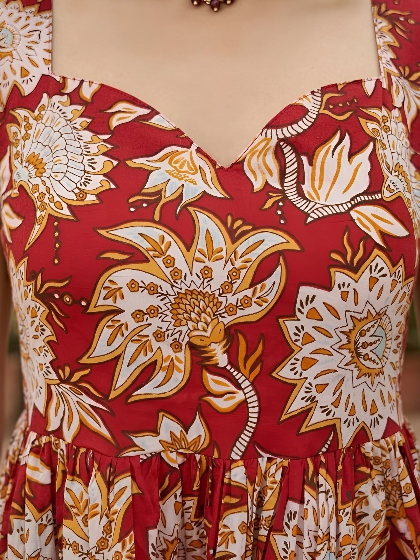 Printed Anarkali Kurta Set With Dupatta