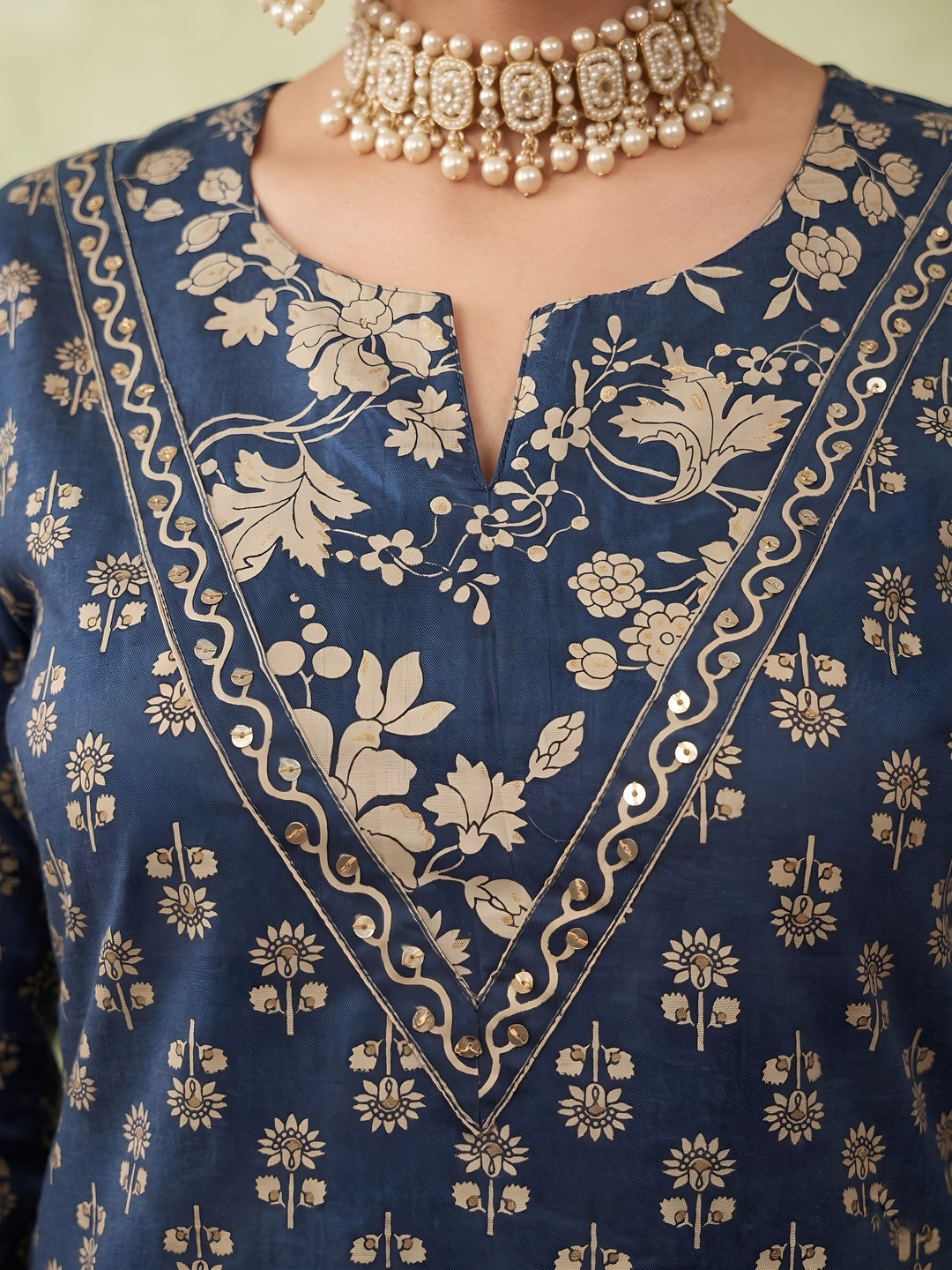 Printed Straight Kurta Set With Dupatta