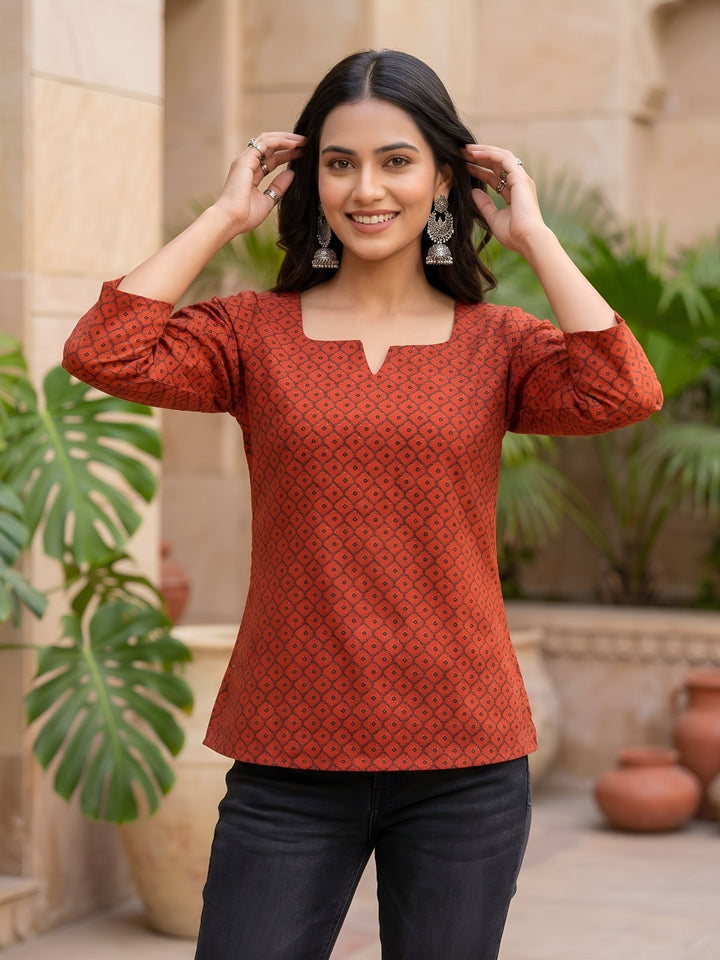 Ethnic Printed Straight Tunic