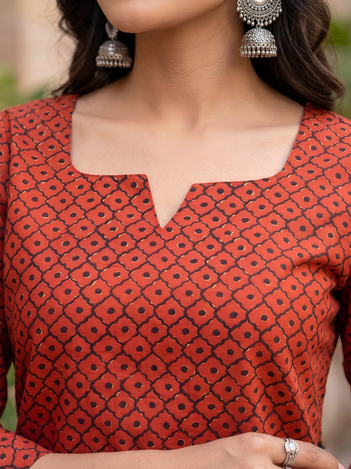 Ethnic Printed Straight Tunic